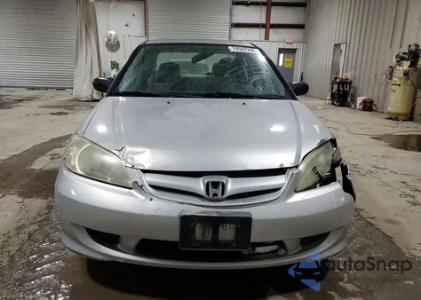 2004 Honda Civic Dx Vp из США, поврежденный, VIN 1HGES16354L004722